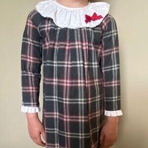 Boutique Long Sleeve A-line Plain Dress - 4 years